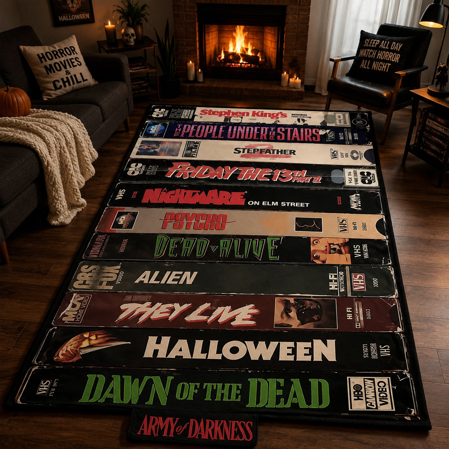 Retro Horror VHS Blanket Version 5