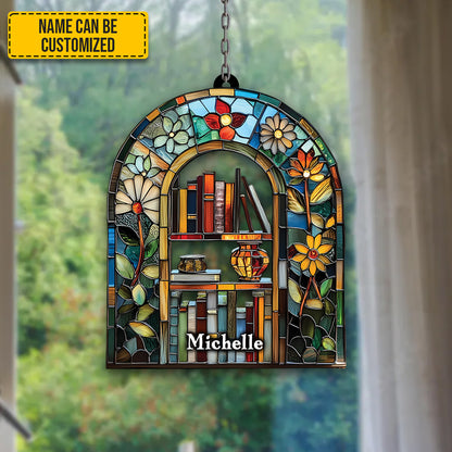 Personalized Bookshelf Collection Acrylic Window Hanging