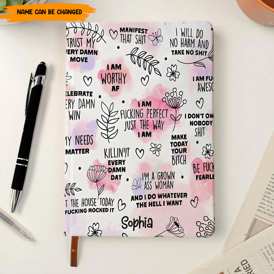 Personalized Affirmation Leather Journal