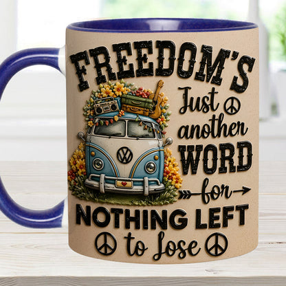 Freedom's Just Another Word - Hippie Accent Mug