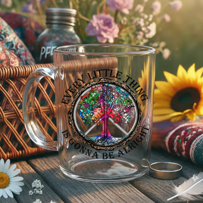 Every Little Thing Is Gonna Be Alright - Hippie Accent Mug