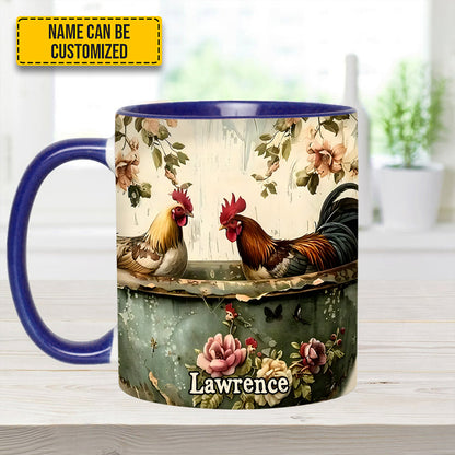 Rooster Vintage – Personalized Chicken Accent Mug