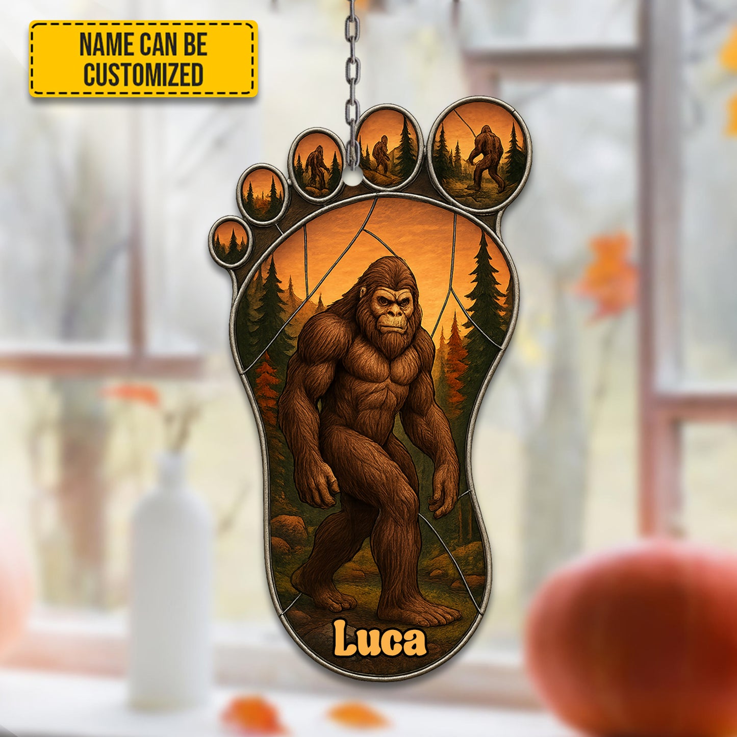 Bigfoot Footprint – Personalized Bigfoot Acrylic Window