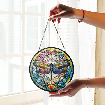 Beautiful Dragonfly Stained Glass Suncatcher