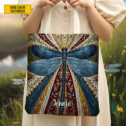 Mystic Dragonfly – Personalized Tote Bag