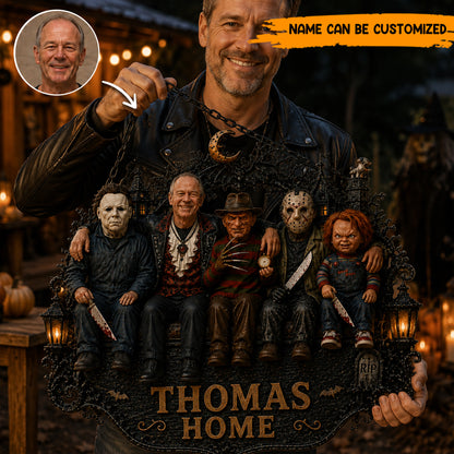 Personalized Halloween Horror Wooden Sign 2