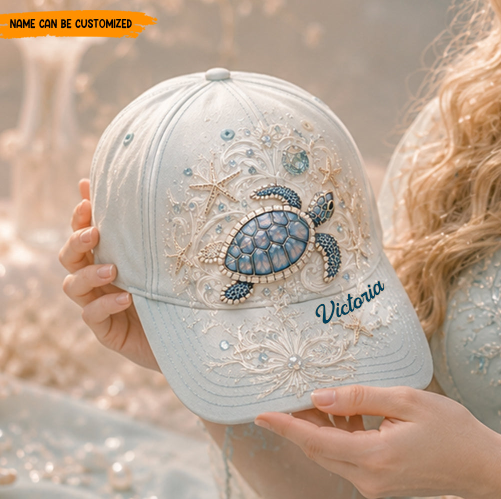 Personalized Sea Turtle Classic Cap Version 2