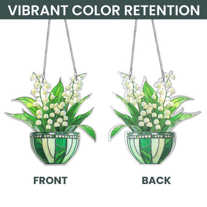 Lily of Valley Acrylic Window Hanging