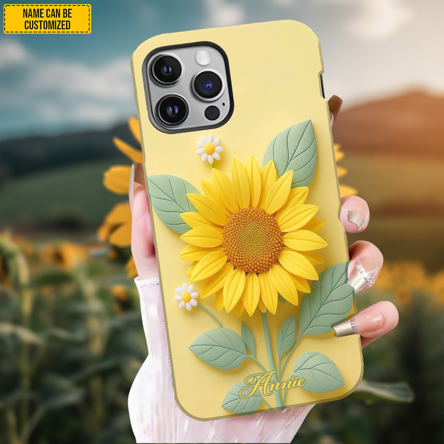 Beautiful Sunflower - Personalized Phone Case