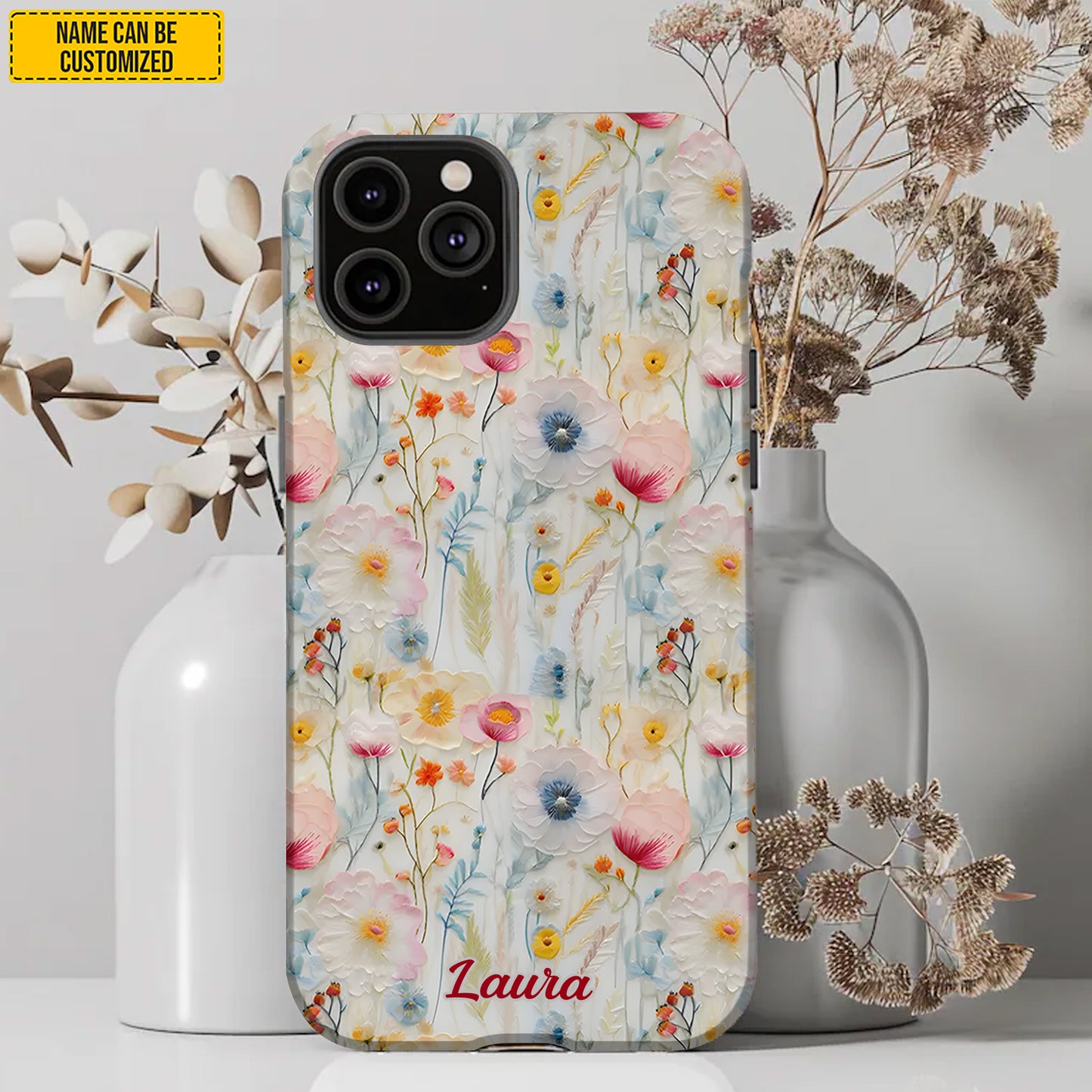 Personalized Wildflower Phone Case