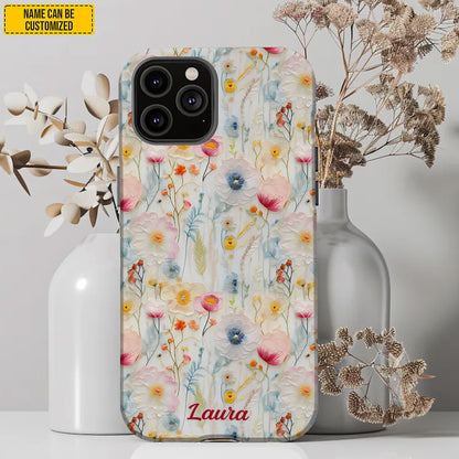 Personalized Wildflower Phone Case