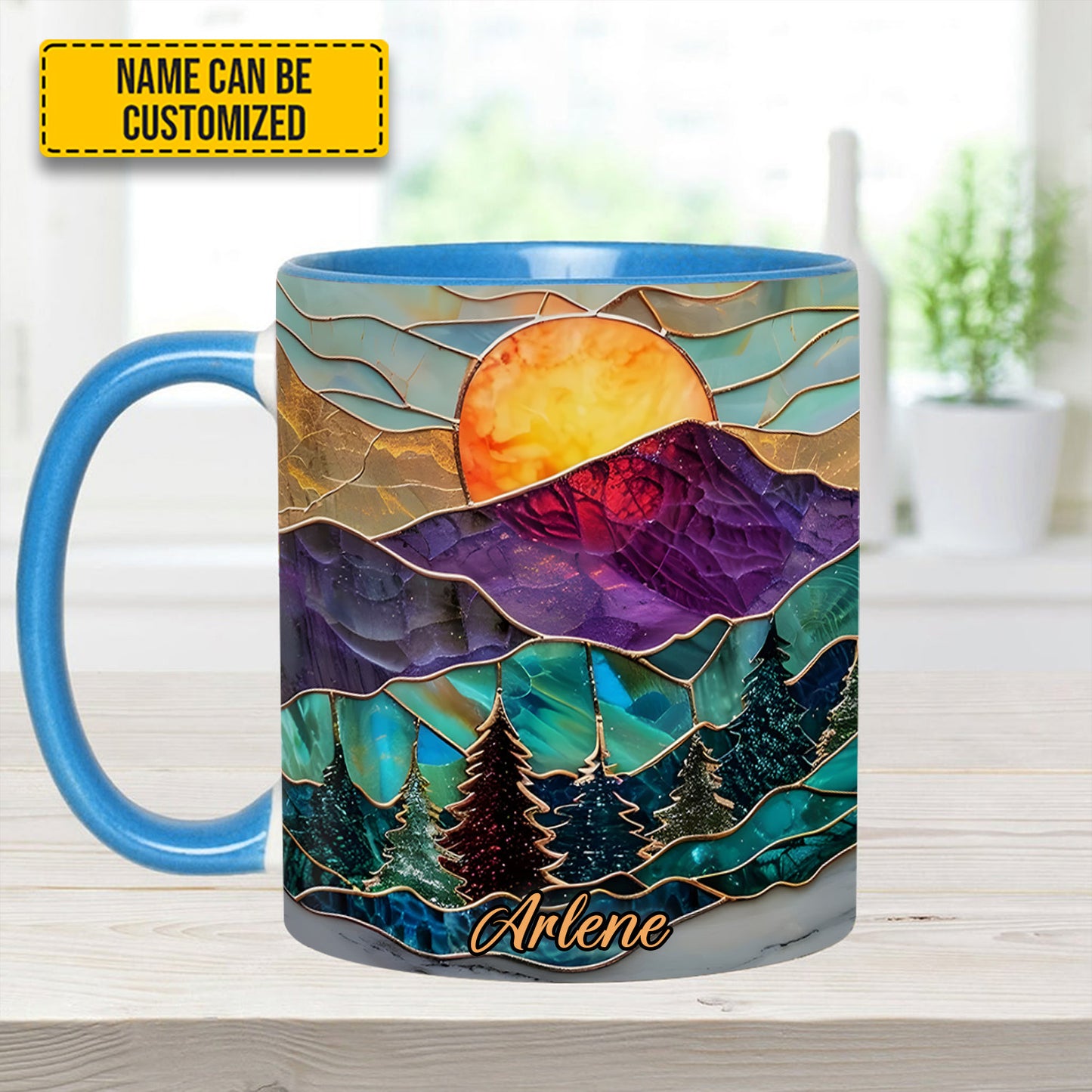 Mountain Glow - Personalized Accent Mug