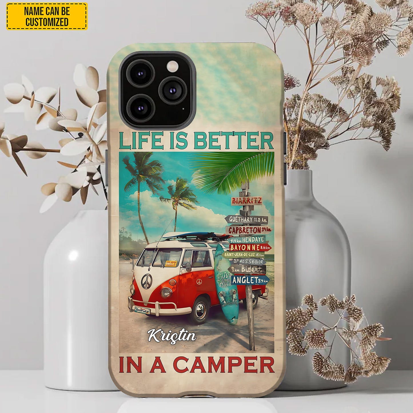 Personalized Vintage Camping Phone Case