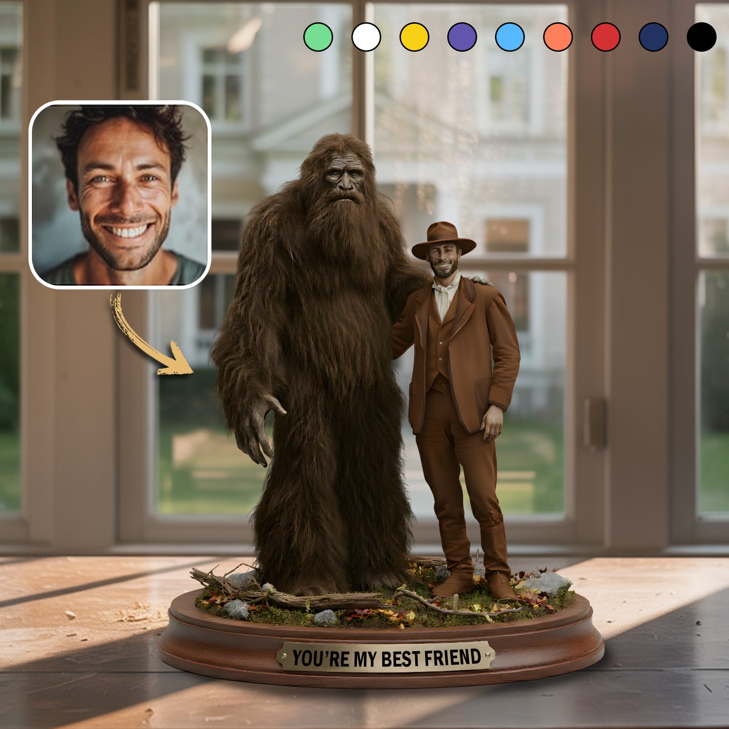 My Hairy Bestie – Personalized Best Friend Acrylic Plaque