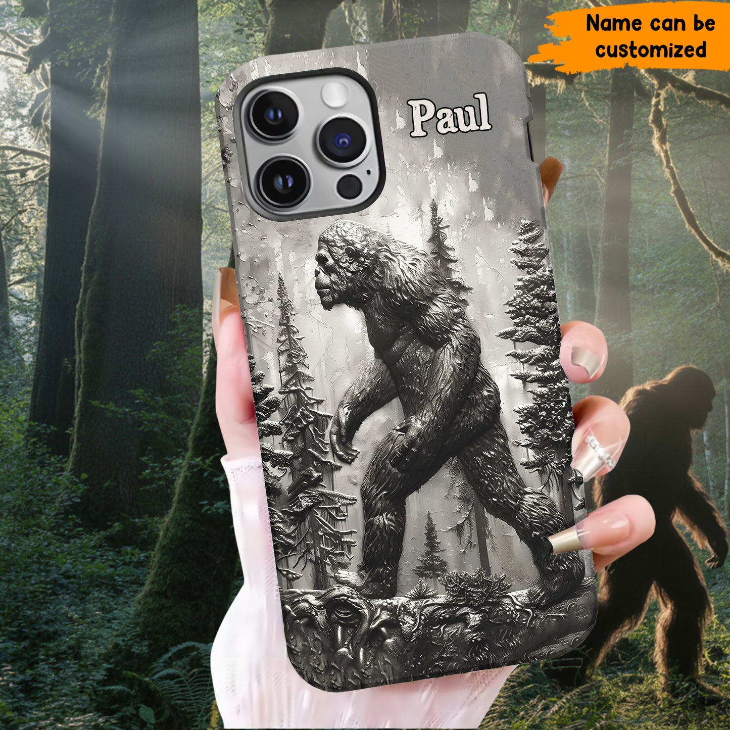 Bigfoot Legend In Trees - Personalized Legend In Trees Phone Case