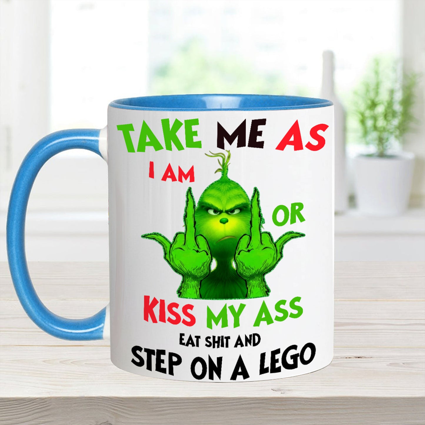 Take Me As I Am - Funny Christmas Accent Mug