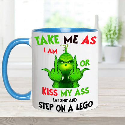 Take Me As I Am - Funny Christmas Accent Mug