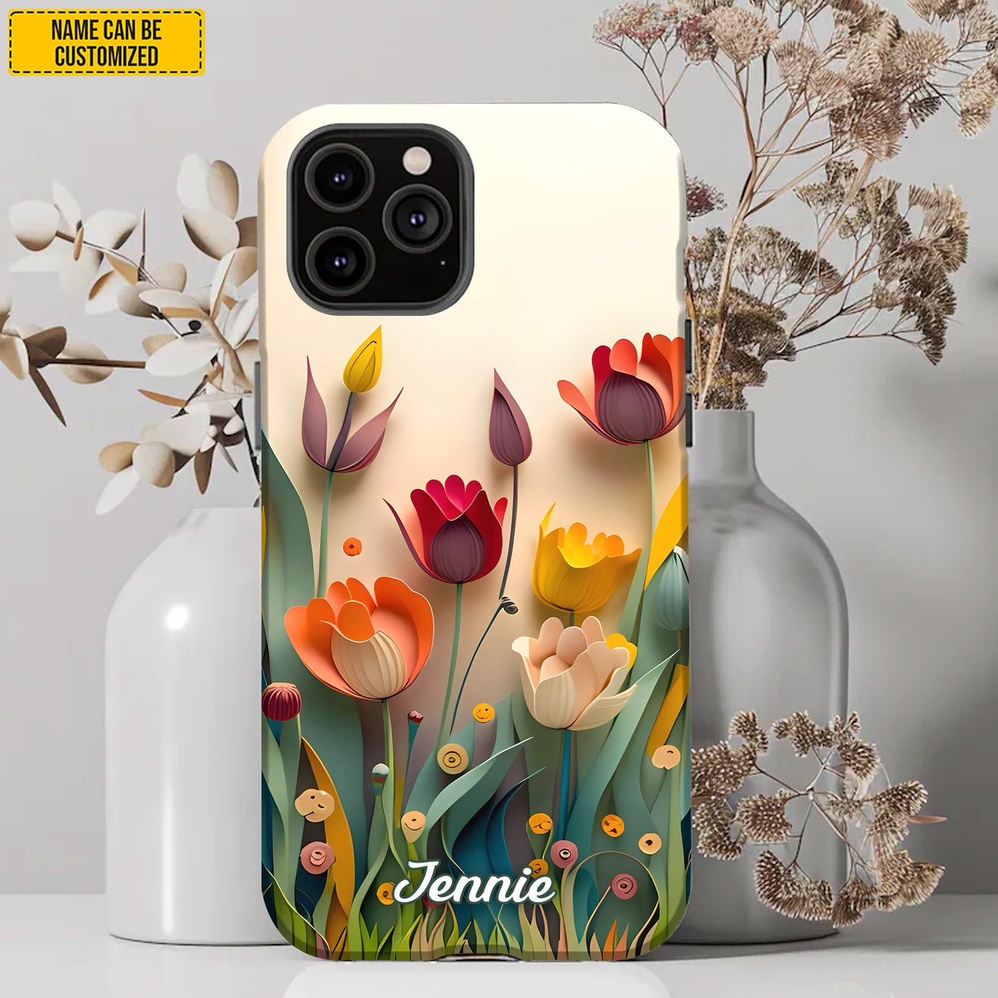 Love Flowers - Personalized Phone Case