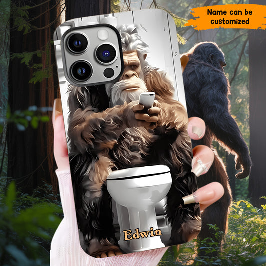 Scrollin’ & Poopin’ – Personalized Bigfoot Phone Case