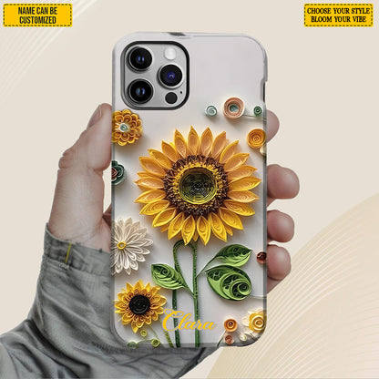 Beautiful Sunflower - Personalized Phone Case