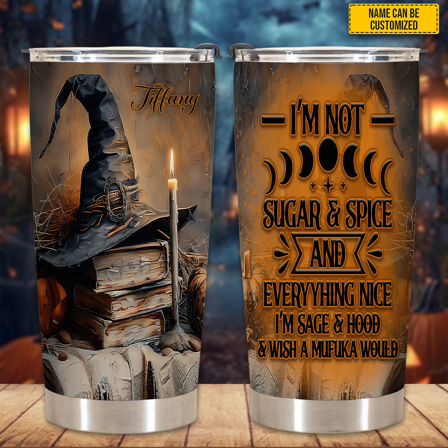 Personalized Witchy Vibes Tumbler