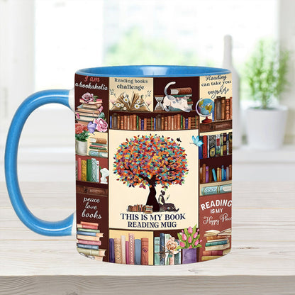 Book Collection Accent Mug