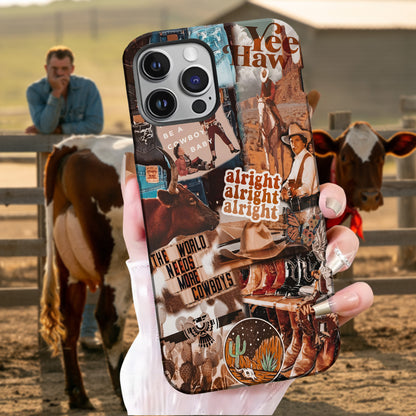 Desert Rodeo Collage – Western Grit Phone Case