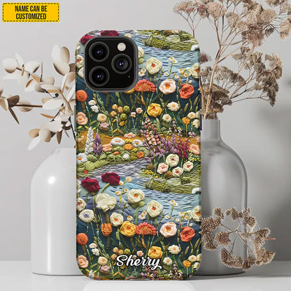 Personalized Floral Wildflower Meadow Phone Case