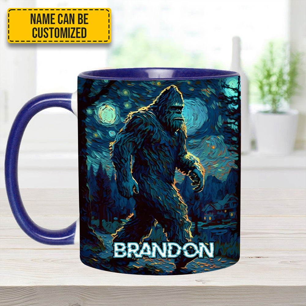 Night Walker - Personalized Bigfoot Accent Mug