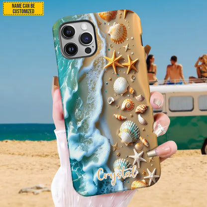 Personalized Beach Waves Phone Case