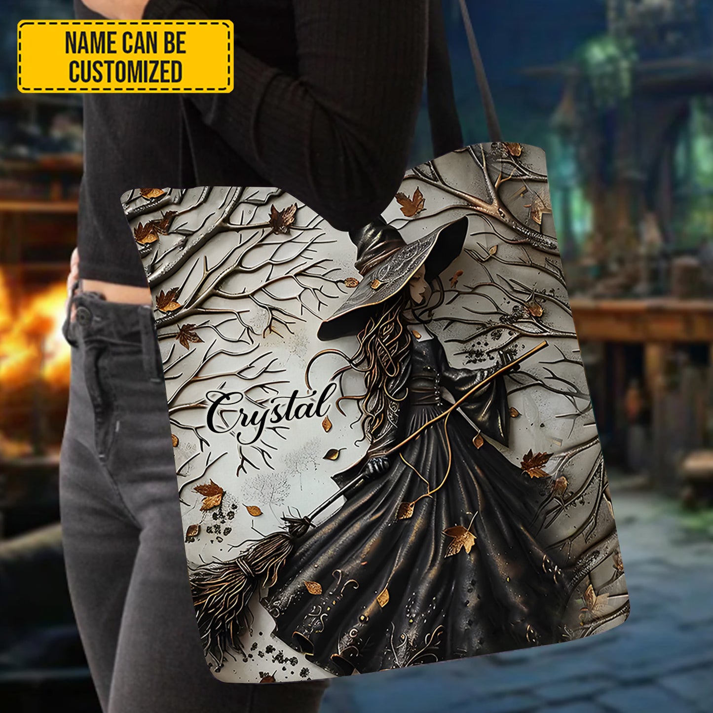 Beautiful Witch - Personalized Witch Tote Bag