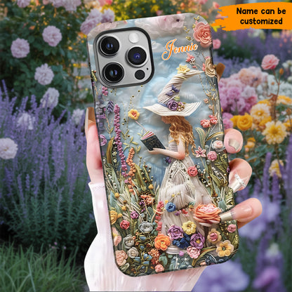 Beautiful Witch Flowers - Personalized Witch Phone Case