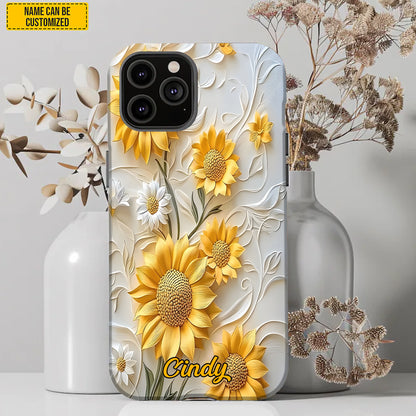Personalized Sunflower Phone Case