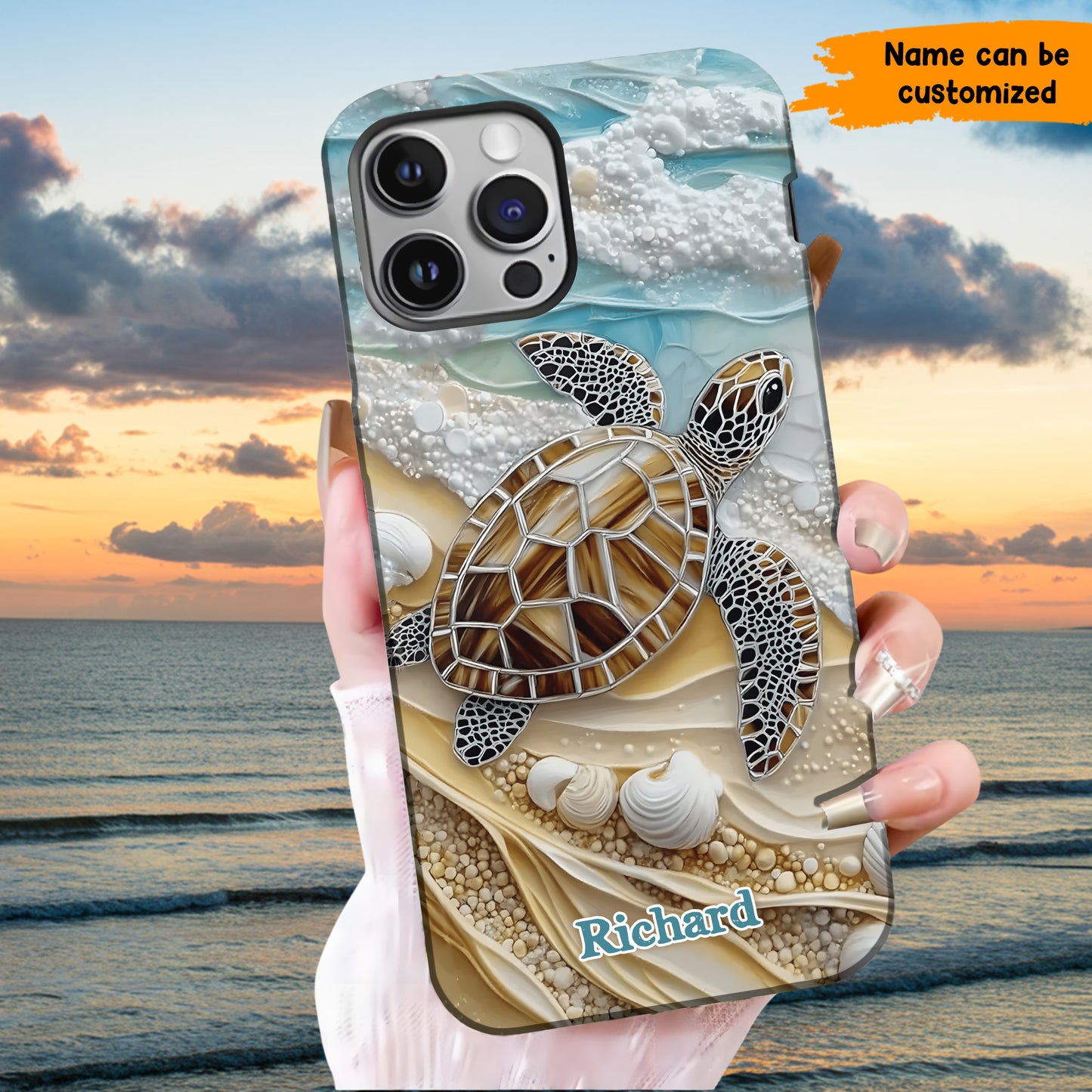 Love Turtle - Personalized Turtle Phone Case