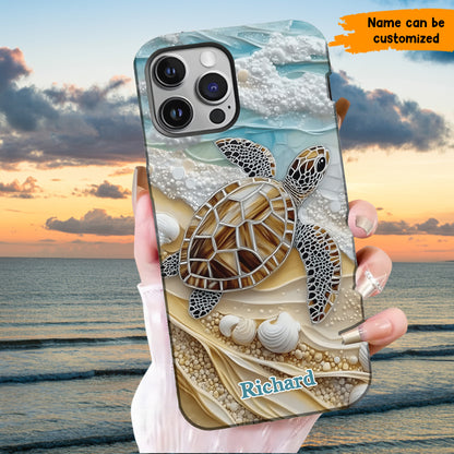 Love Turtle - Personalized Turtle Phone Case