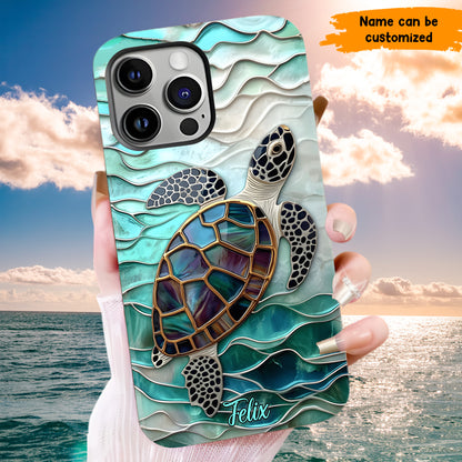Personalized Sea Turtle Ocean Phone Case