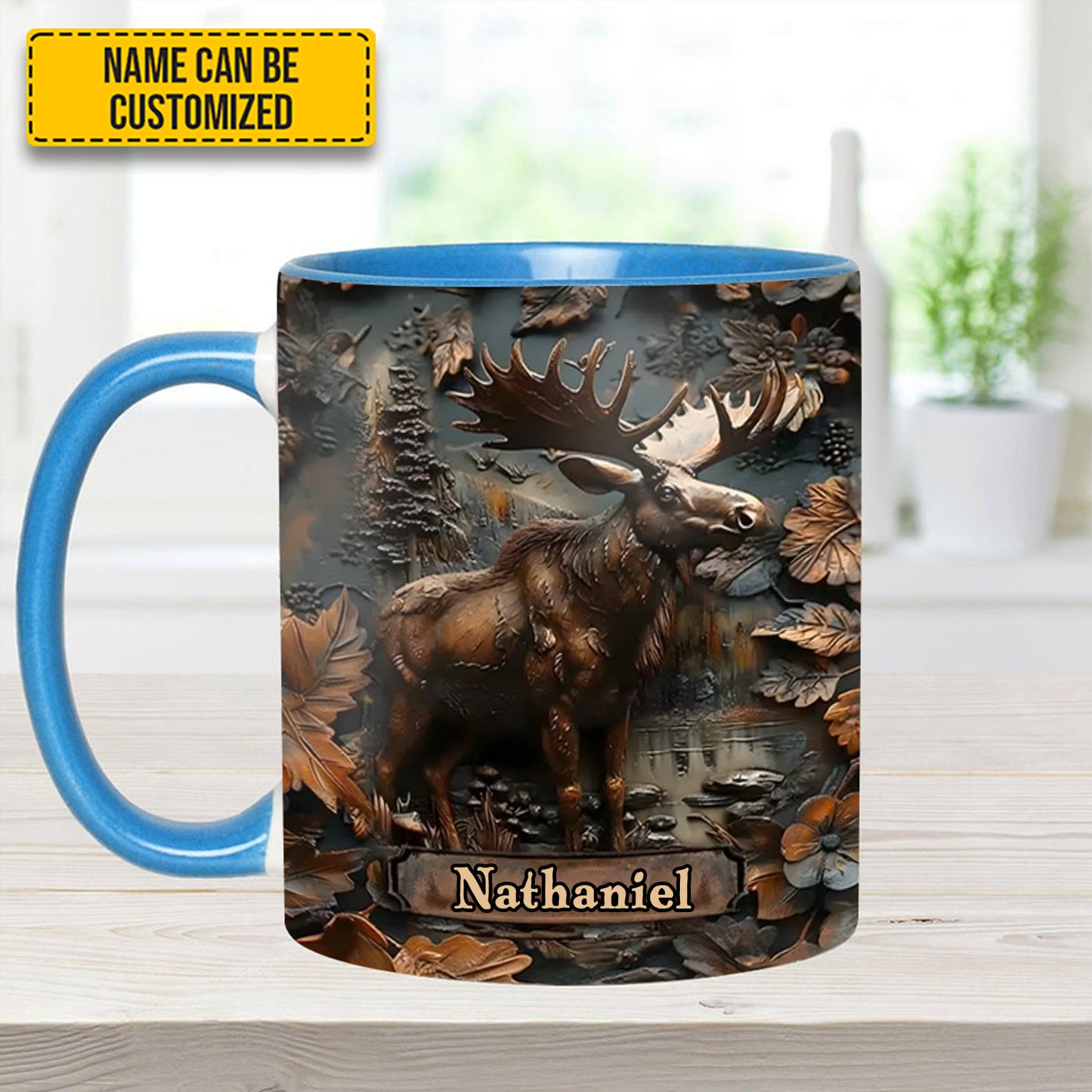 Moose Wilderness – Personalized Hunting Accent Mug