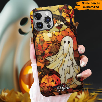 Personalized Stained Glass Ghost Phone Case