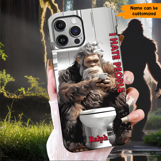 I Hate People - Personalized Bigfoot Funny Phone Case