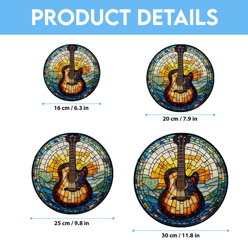 Musical Instrument Stained Glass Suncatcher