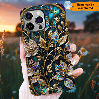 Waxflower & Celestial Quartz  – Personalized Phone Case