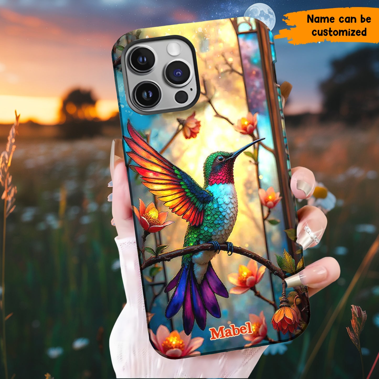 Personalized Beautiful Hummingbird Phone Case
