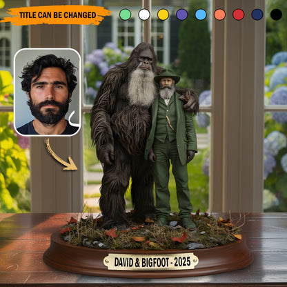 Bigfoot & Me – Personalized Best Friend Acrylic Plaque