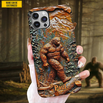 Bigfoot In Forest - Personalized Bigfoot Phone Case