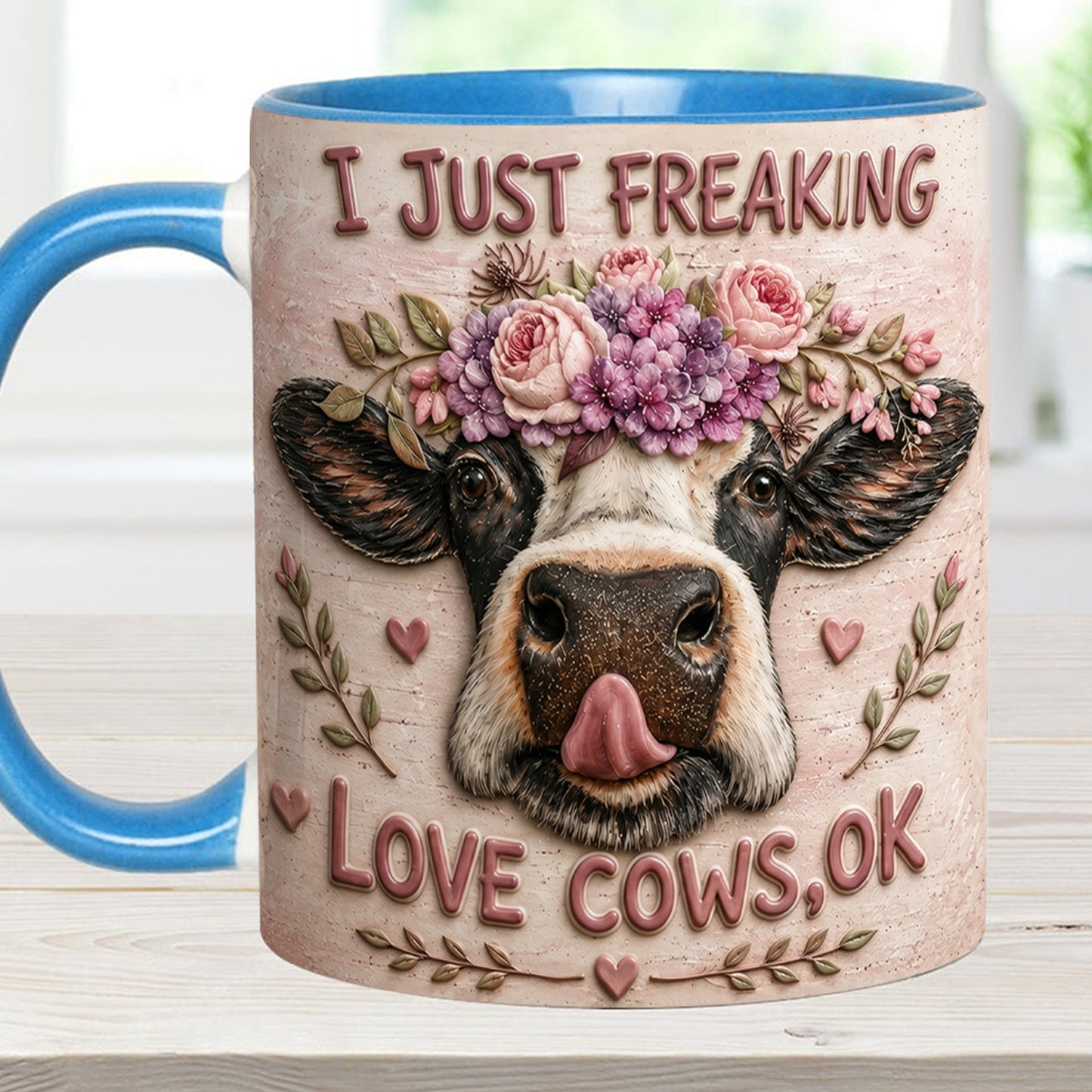 I Just Freaking - Cow Accent Mug