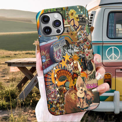 Psychedelic Hippie Collage Phone Case