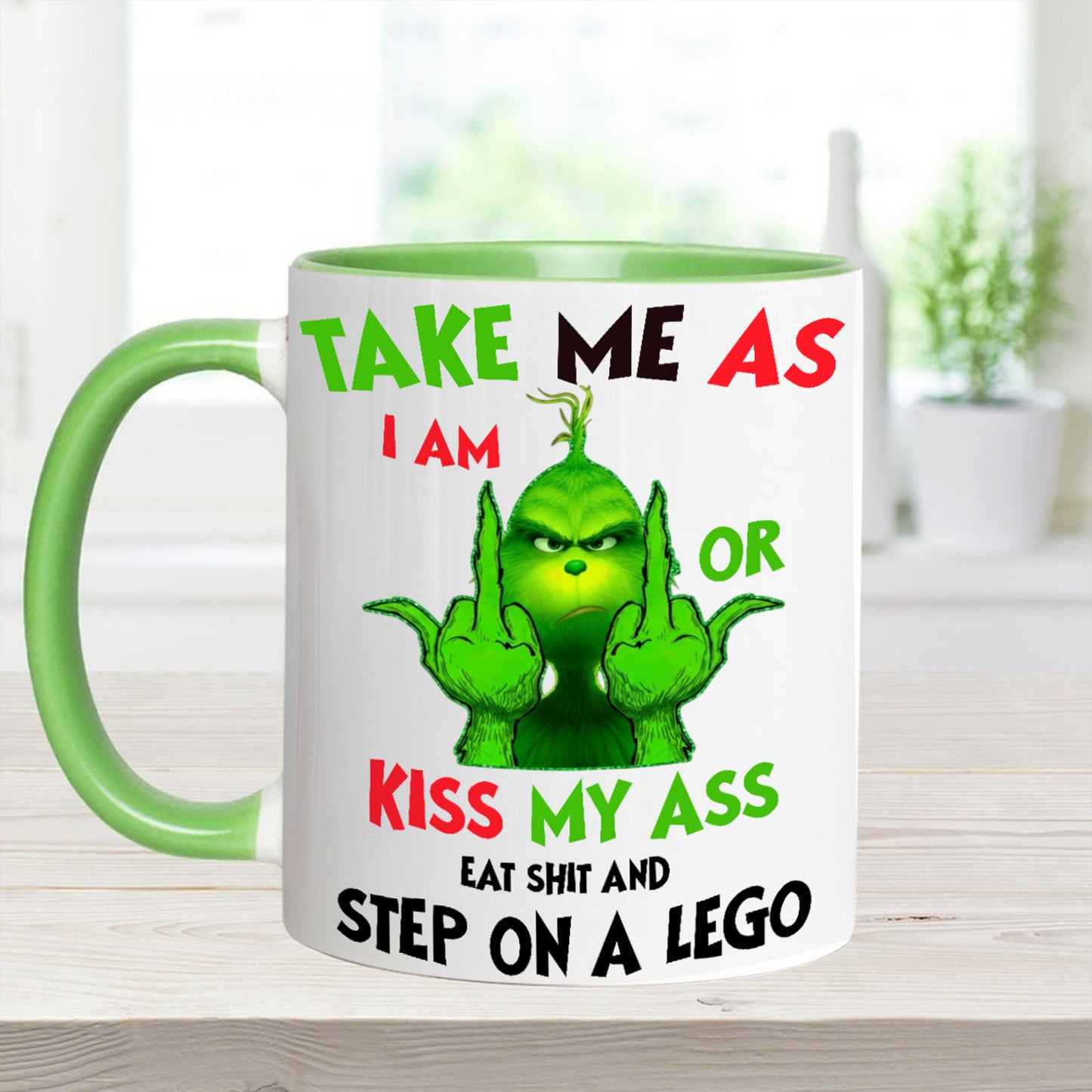 Take Me As I Am - Funny Christmas Accent Mug