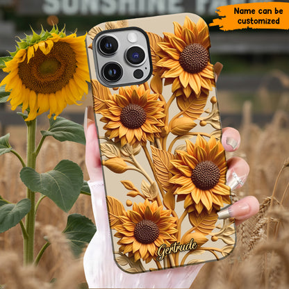 Sunflower Phone Case - Personalized Phone Case
