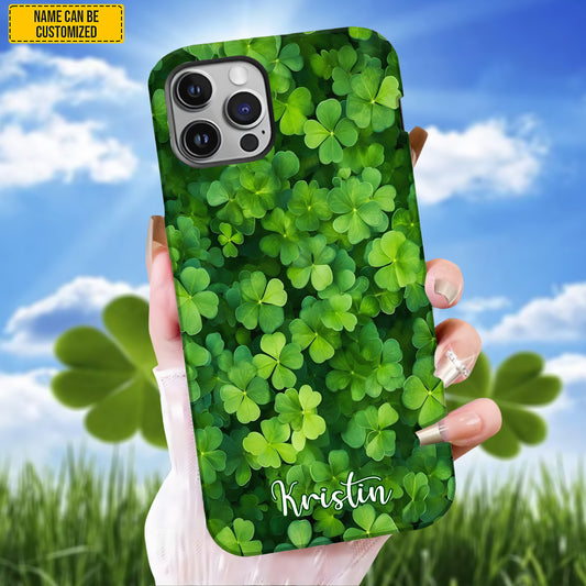 Personalized Shamrock St Patrick Day Phone Case