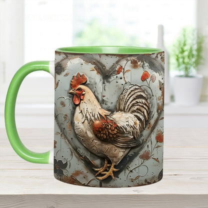Chicken - Personalized Chicken Accent Mug